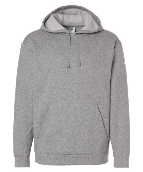 Ashwaubenon High School Football (Boys) - Medium Grey Heather Men's Fleece Hooded Sweatshirt (model)
