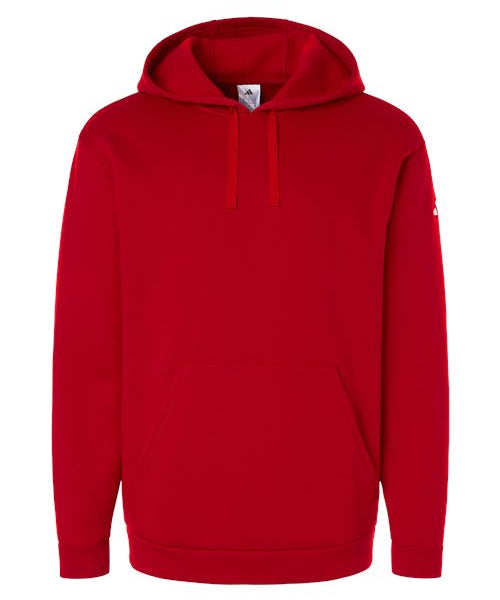Ashwaubenon High School Football (Boys) - Team Power Red Men's Fleece Hooded Sweatshirt (model)