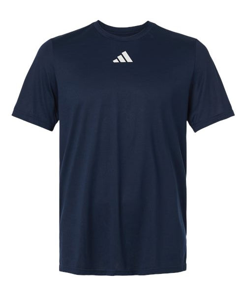 Ashwaubenon High School Football (Boys) - Team Navy Blue/ White Men's Pregame T-Shirt (model)