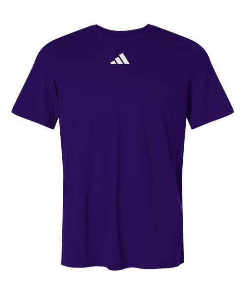 Ashwaubenon High School Football (Boys) - Team Collegiate Purple/ White Men's Pregame T-Shirt (model)