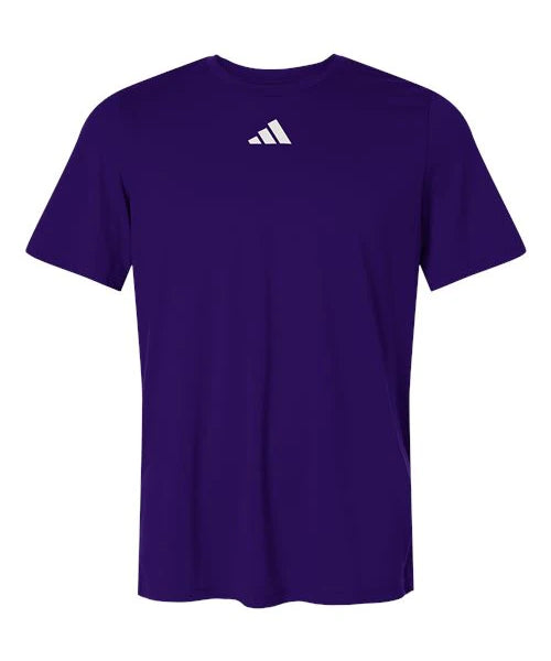 Ashwaubenon High School Football (Boys) - Team Collegiate Purple/ White Men's Pregame T-Shirt (model)