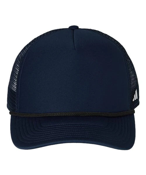 Ashwaubenon High School Football (Boys) - Team Navy Blue/ Black/ White Fundamental Dispatch Trucker Cap (model)