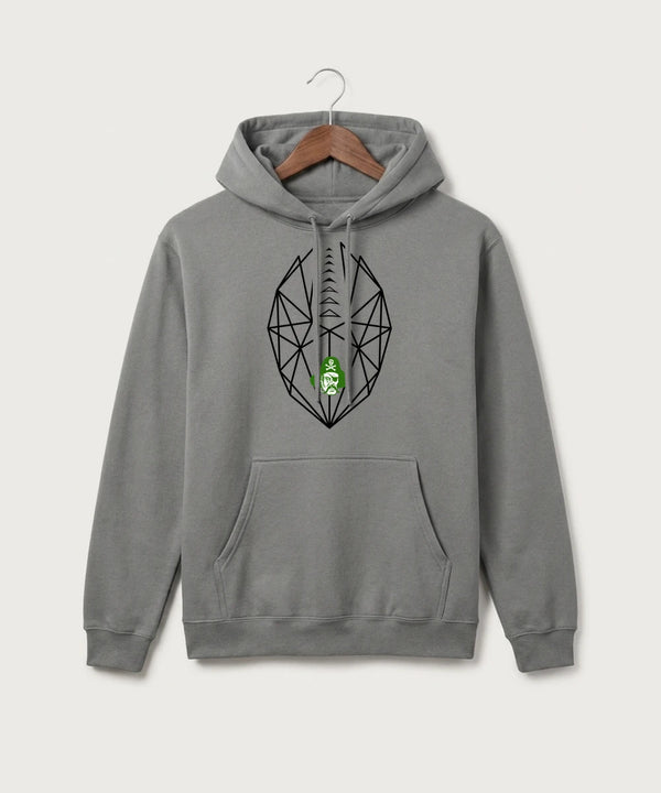 Verndale High School Football (Boys) - Medium Grey Port & Co Core Fleece Pullover Hooded Sweatshirt. PC78H