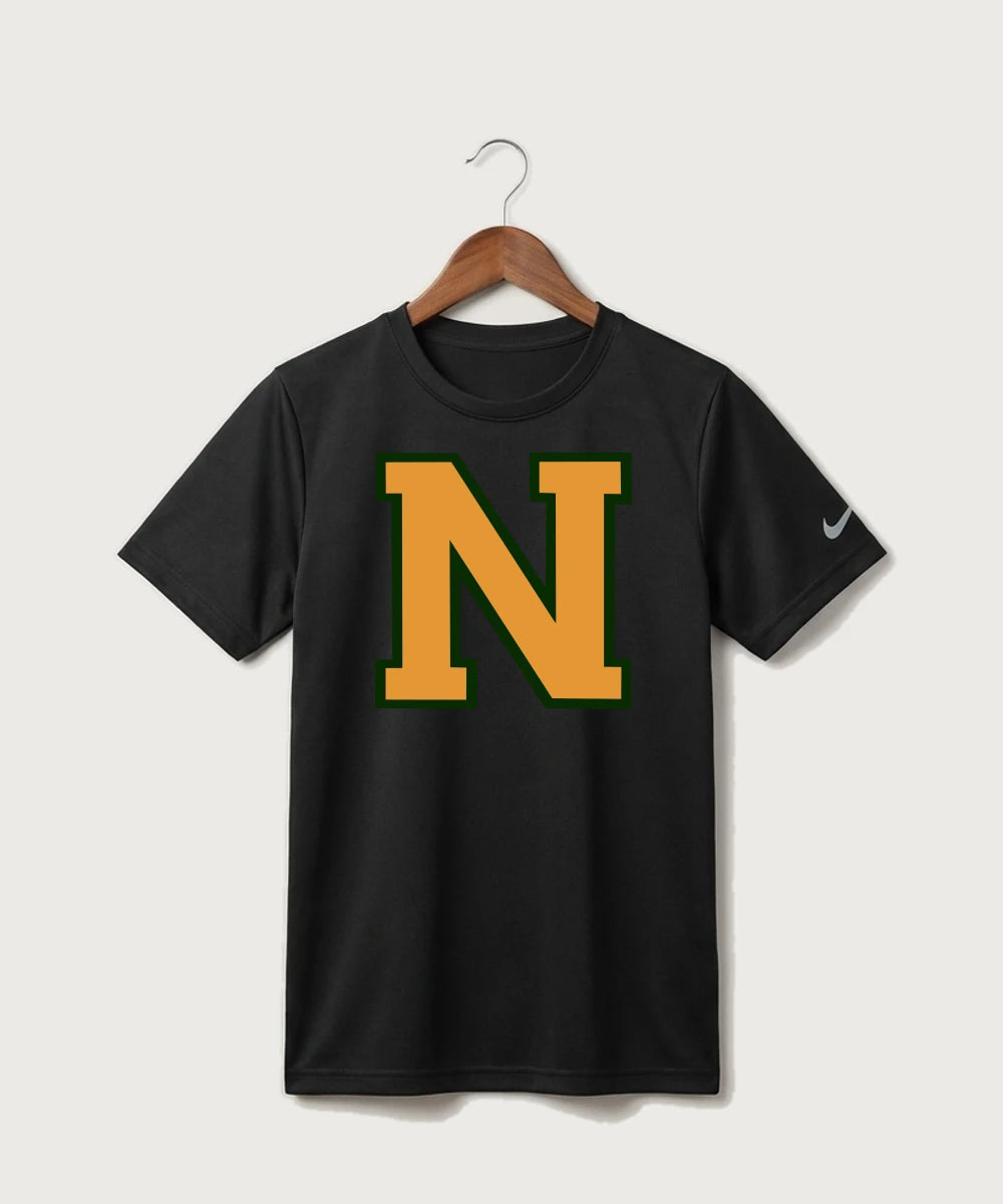 Nevis High School Volleyball (Girls) - Black Nike Youth Swoosh Sleeve rLegend Tee NKDX8787