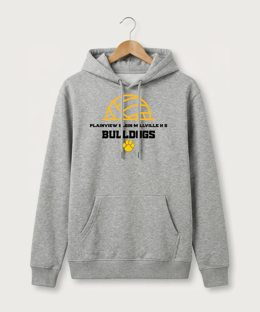 Plainview Elgin Millville H S Volleyball (Girls) - Heather Grey Hoodie Value