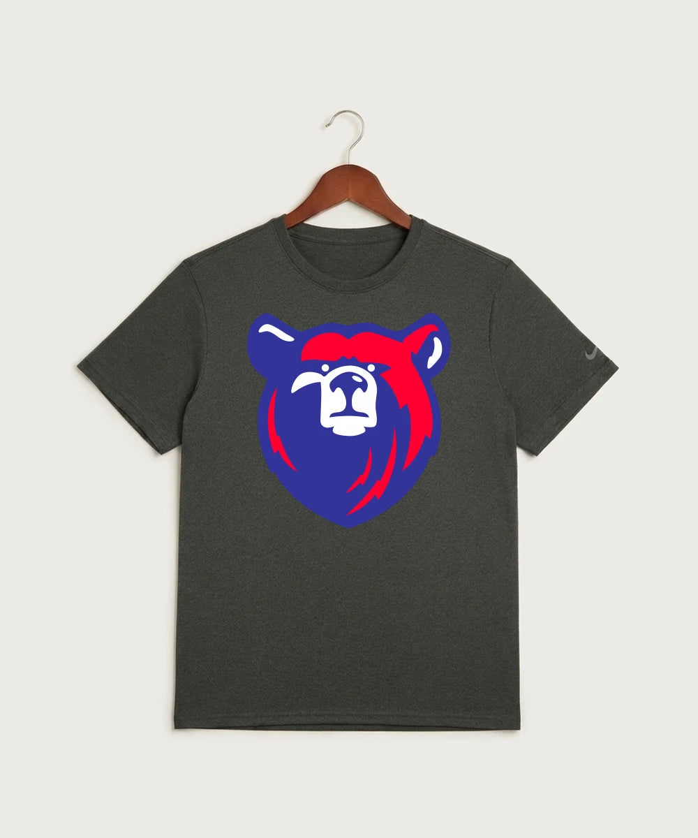 Bertha Hewitt High School Football (Boys) - Dark Smoke Heather Nike Swoosh Sleeve rLegend Tee NKDX8730