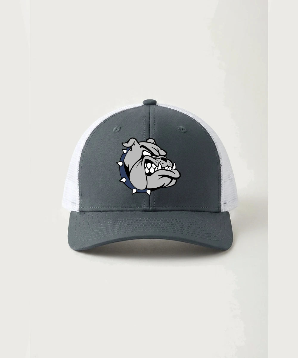 Sargent County High School Football (Boys) - Iron Grey/ White Sport-Tek Club Trucker Cap STC46