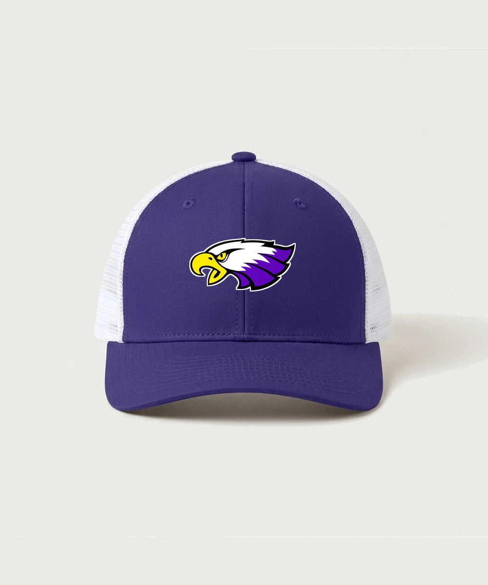 Red Wing High School Football - Purple/ White Sport-Tek Club Trucker Cap STC46
