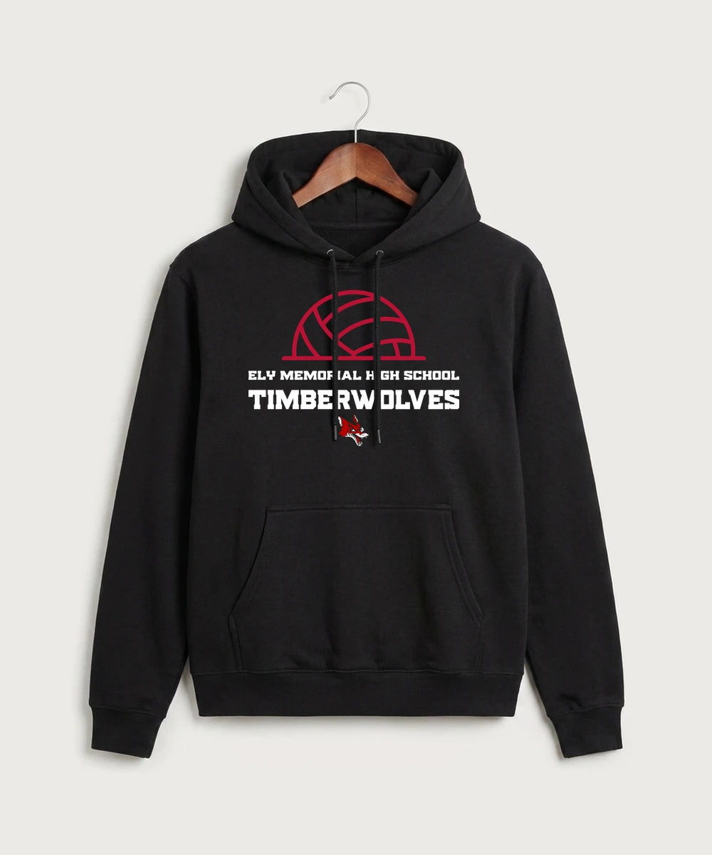 Ely Memorial High School Volleyball (Girls) - Black Hoodie Value