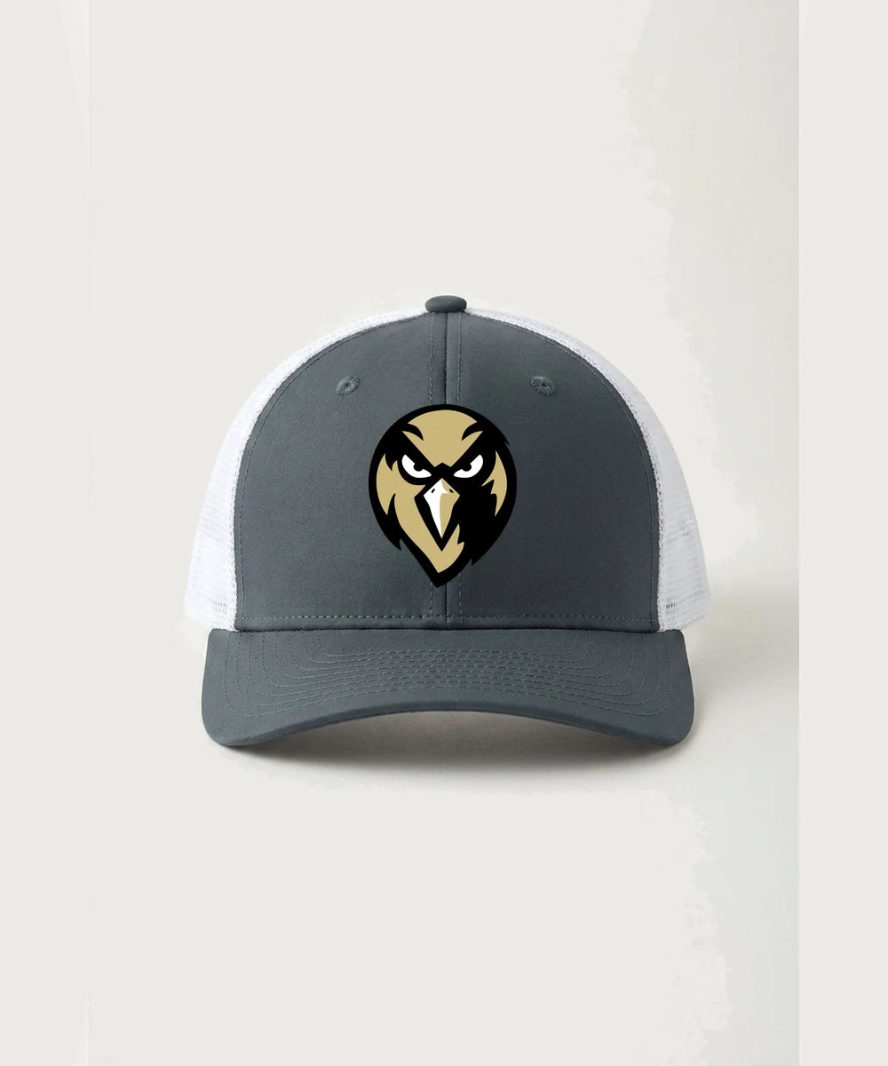 Hudson Catholic High School Soccer Team Store - Iron Grey/ White Sport-Tek Club Trucker Cap STC46