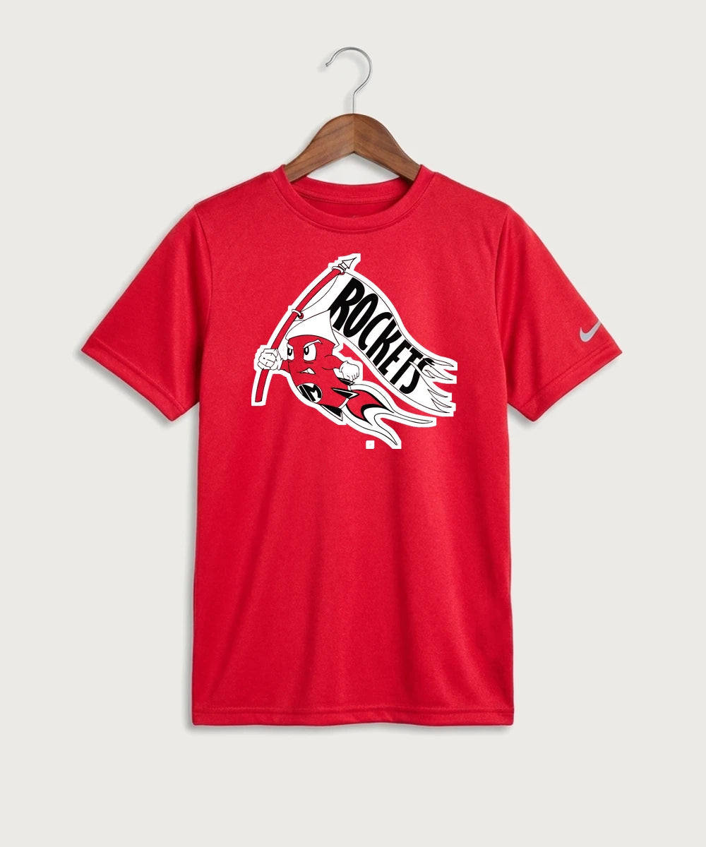 John Marshall High School Cross Country (Coed) - University Red Nike Youth Swoosh Sleeve rLegend Tee NKDX8787