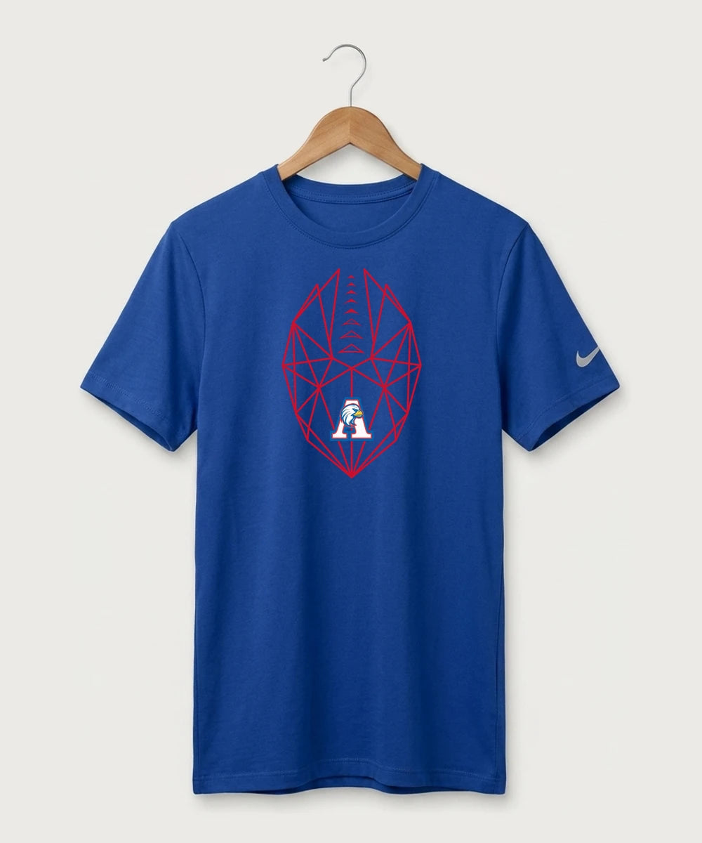 Apollo High School Football (Boys) - Game Royal Nike Swoosh Sleeve rLegend Tee NKDX8730