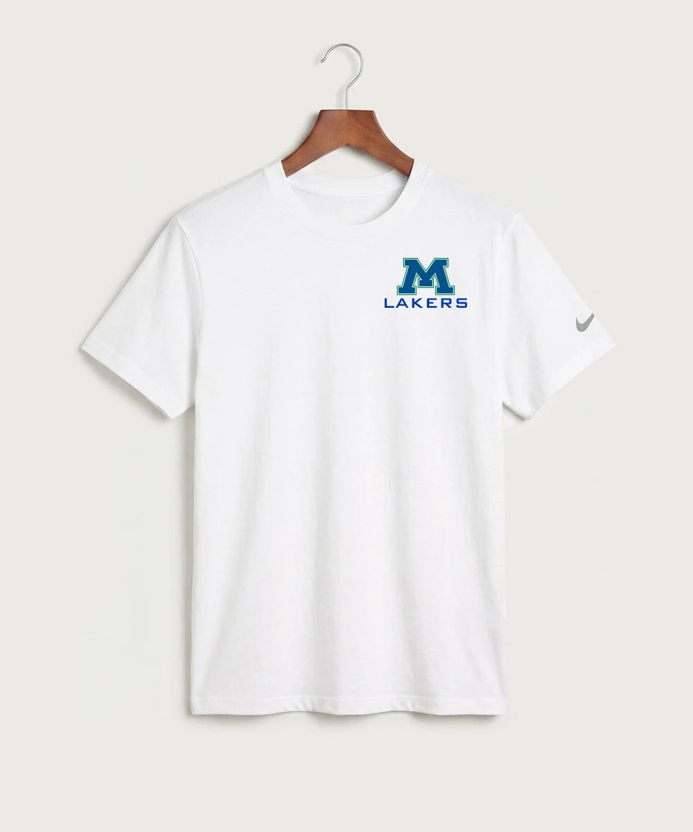 Minnewaska Area High School Football (Boys) - White Nike Swoosh Sleeve rLegend Tee NKDX8730