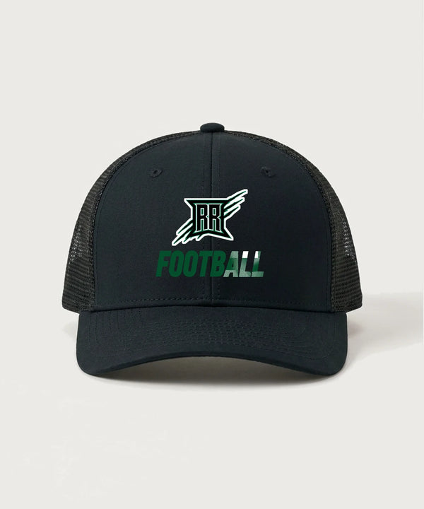 Rock Ridge High School Football (Boys) - Black/ Black Sport-Tek Club Trucker Cap STC46