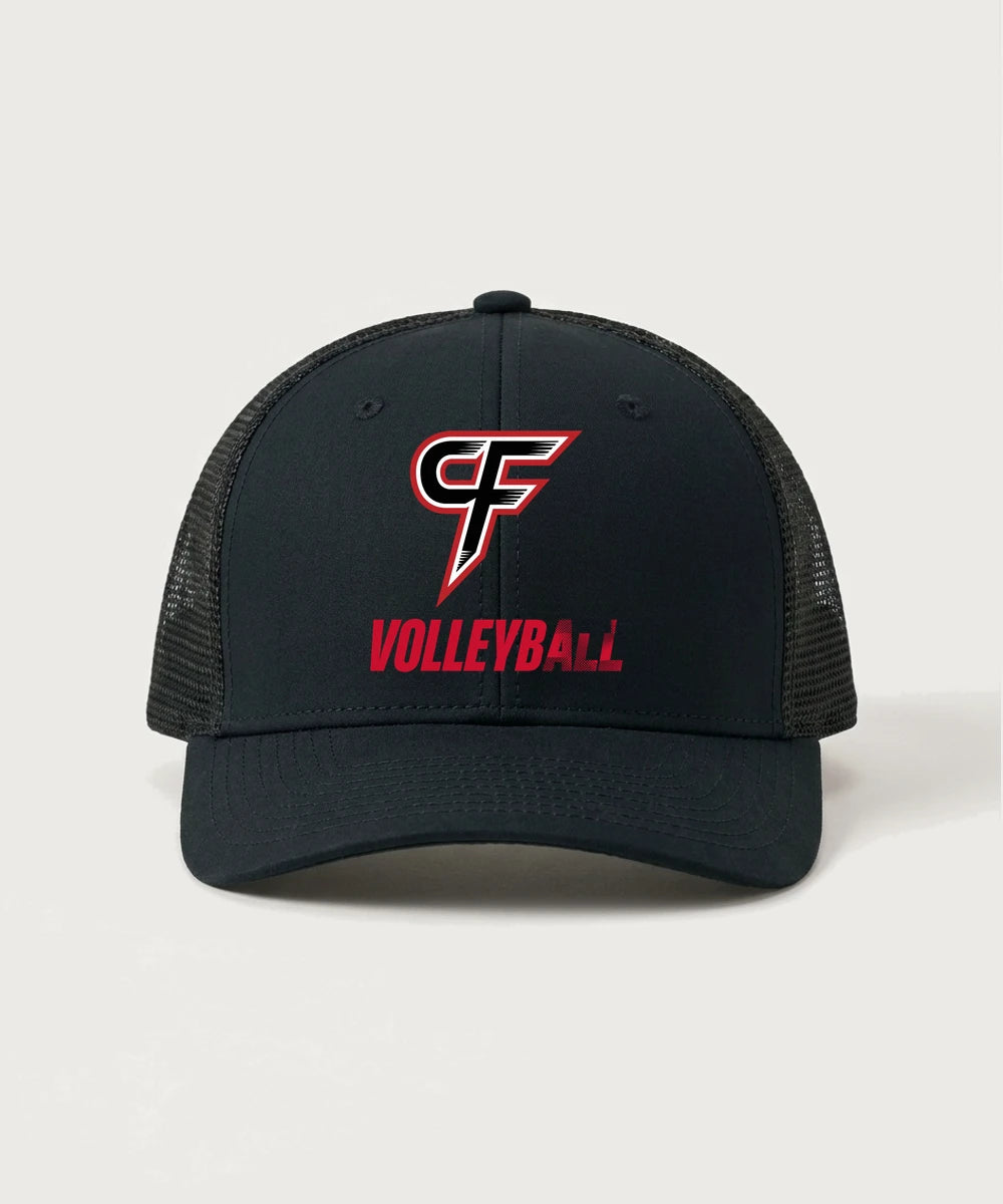 Cannon Falls High School Volleyball (Girls) - Black/ Black Sport-Tek Club Trucker Cap STC46