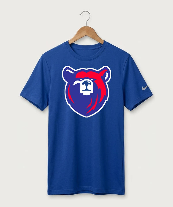 Bertha Hewitt High School Football (Boys) - Game Royal Nike Swoosh Sleeve rLegend Tee NKDX8730