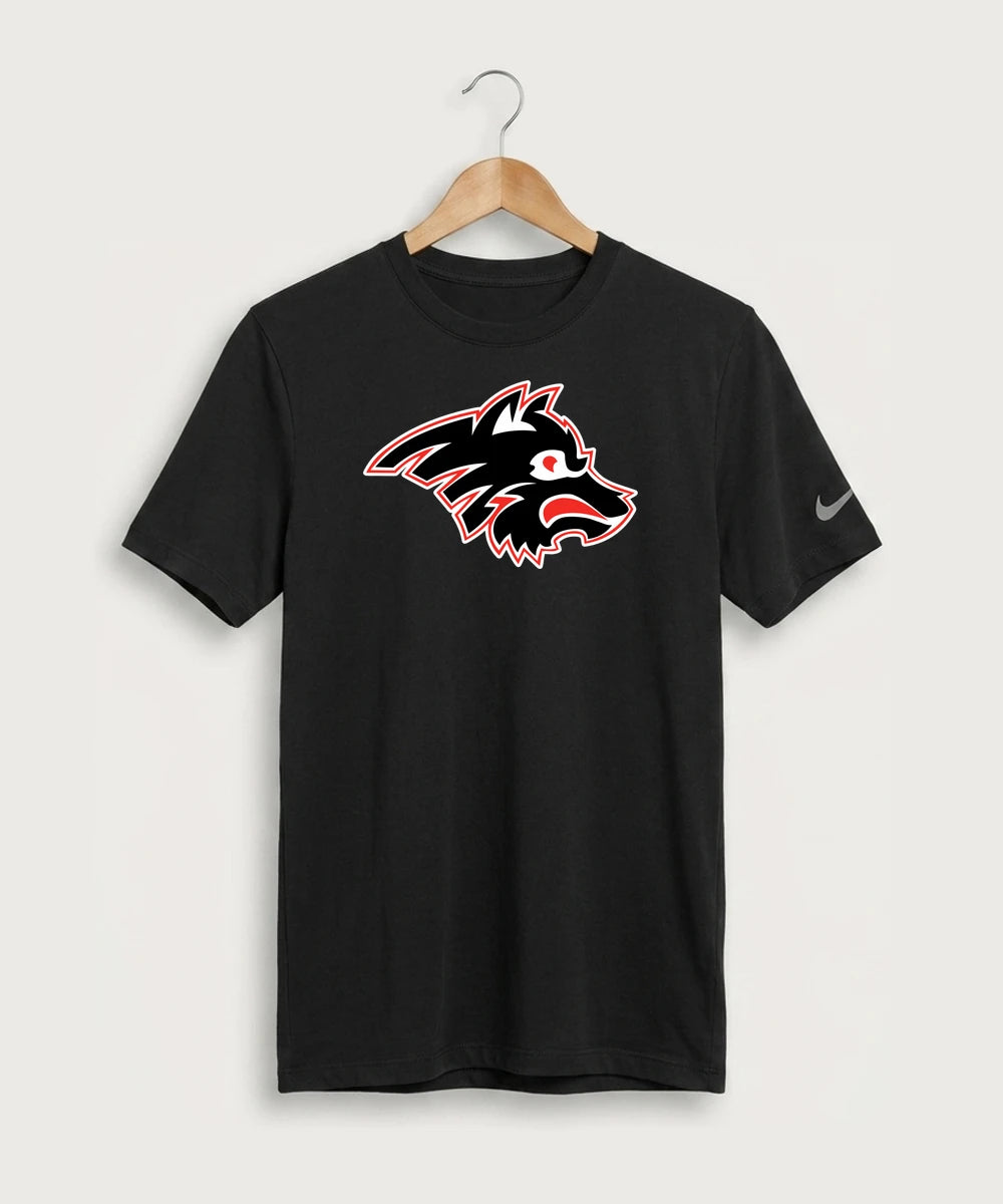 Milaca High School Football (Boys) - Black Nike Swoosh Sleeve rLegend Tee NKDX8730