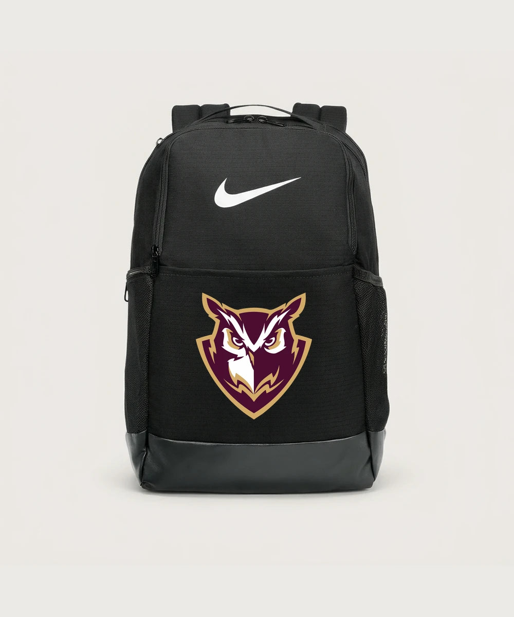 Hancock High School Football (Boys) - Black Nike Brasilia Medium Backpack NKDH7709