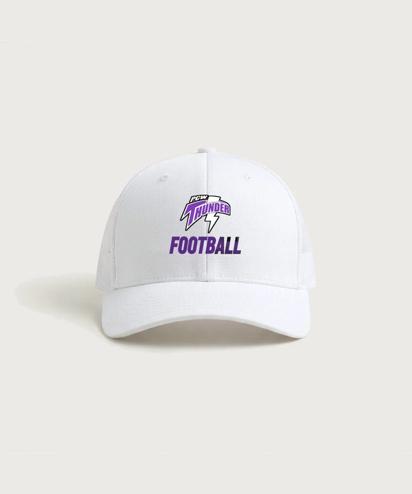 Polk County West Football (Boys) - White/ White Sport-Tek Club Trucker Cap STC46