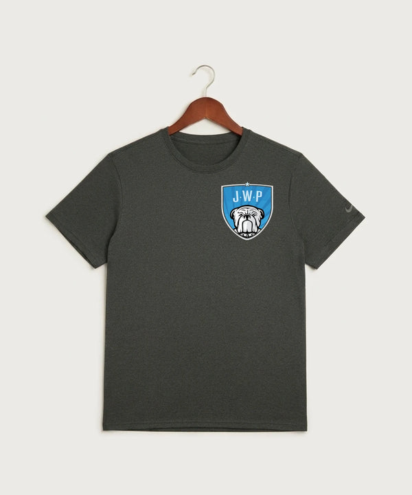 Janesville Waldorf Pemberton Football (Boys) - Dark Smoke Heather Nike Swoosh Sleeve rLegend Tee NKDX8730