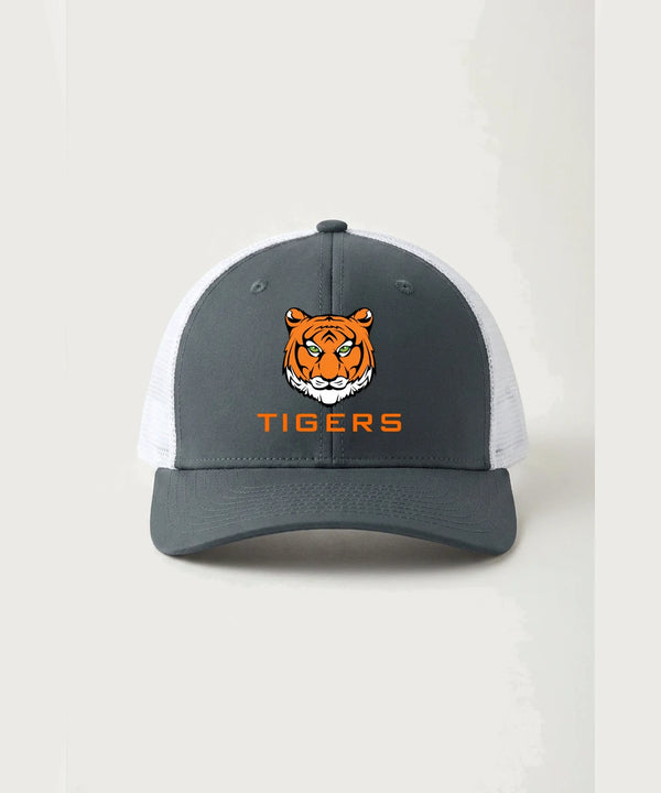 Princeton High School Football (Boys) - Iron Grey/ White Sport-Tek Club Trucker Cap STC46