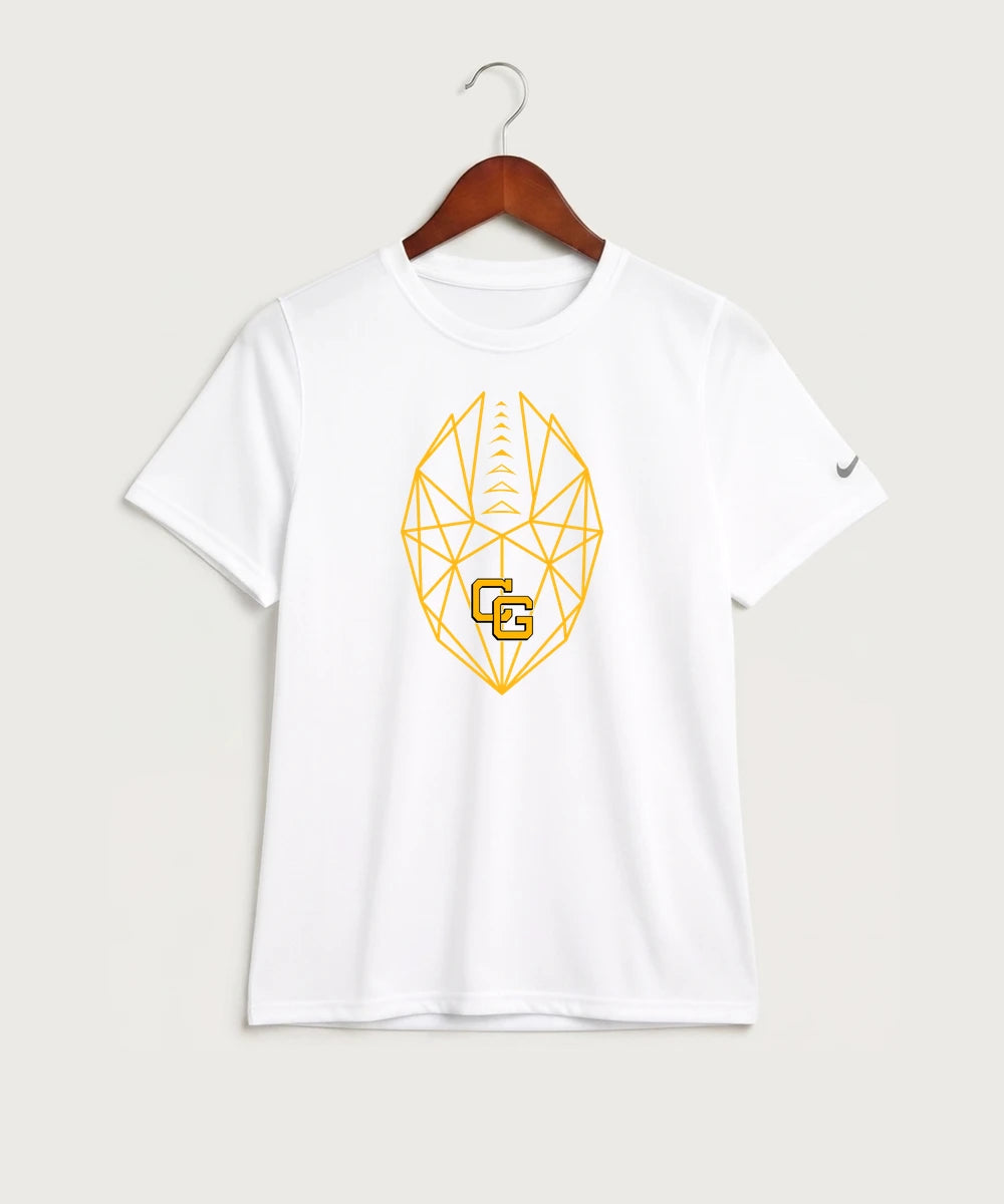 Clearbrook Gonvick High School Football (Boys) - White Nike Youth Swoosh Sleeve rLegend Tee NKDX8787