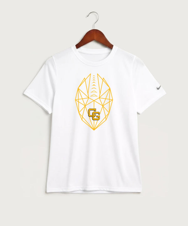 Clearbrook Gonvick High School Football (Boys) - White Nike Youth Swoosh Sleeve rLegend Tee NKDX8787