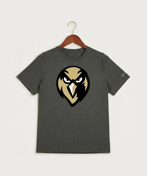 Hudson Catholic High School Soccer Team Store - Dark Smoke Heather Nike Youth Swoosh Sleeve rLegend Tee NKDX8787