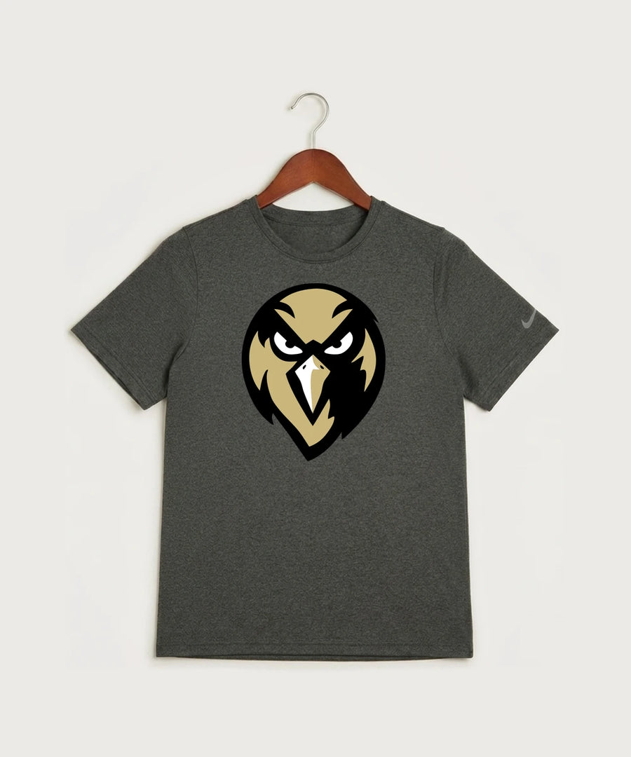 Hudson Catholic High School Soccer Team Store - Dark Smoke Heather Nike Youth Swoosh Sleeve rLegend Tee NKDX8787