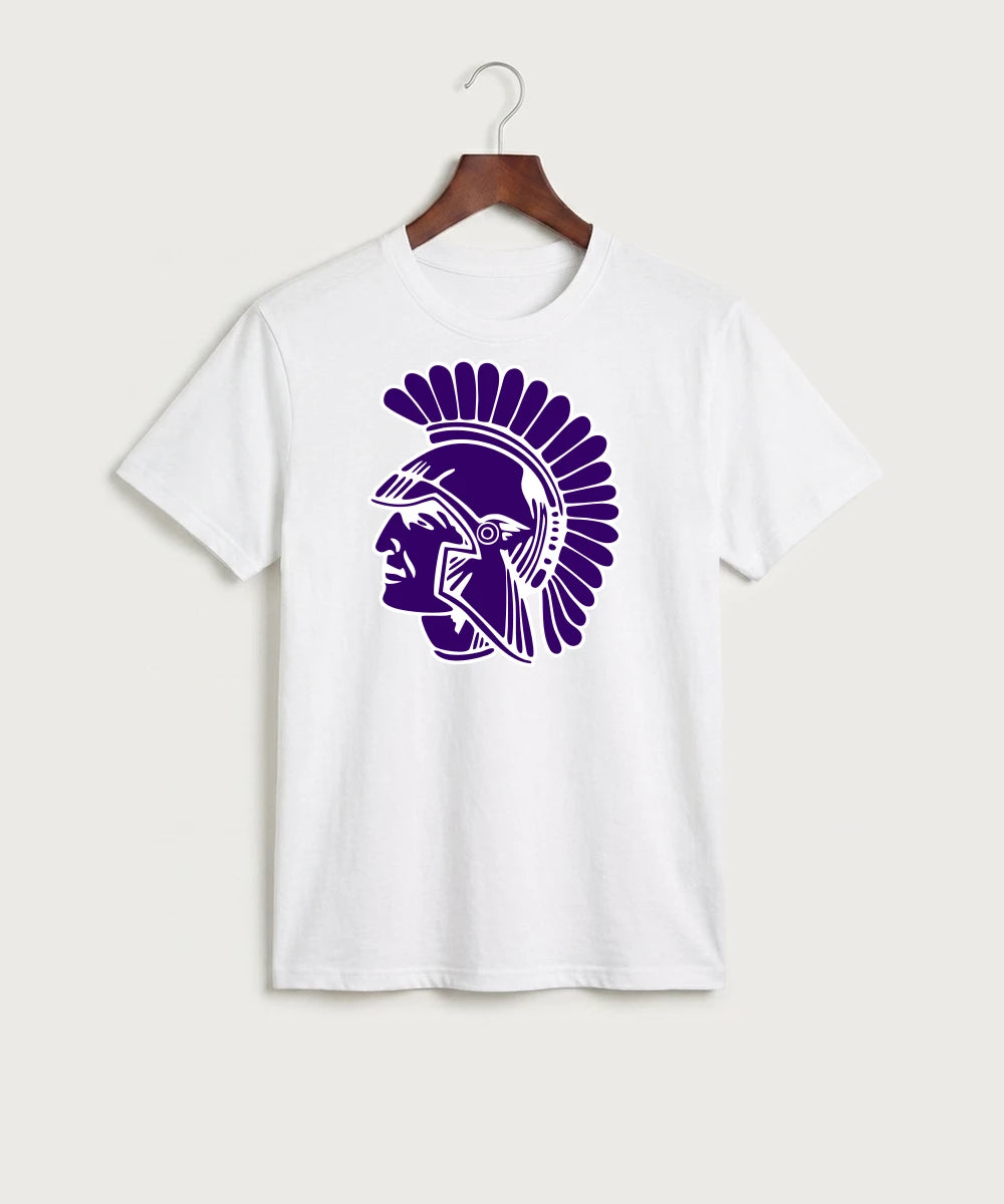 Barnesville High School Football (Boys) - White Port & Co Core Cotton Tee. PC54