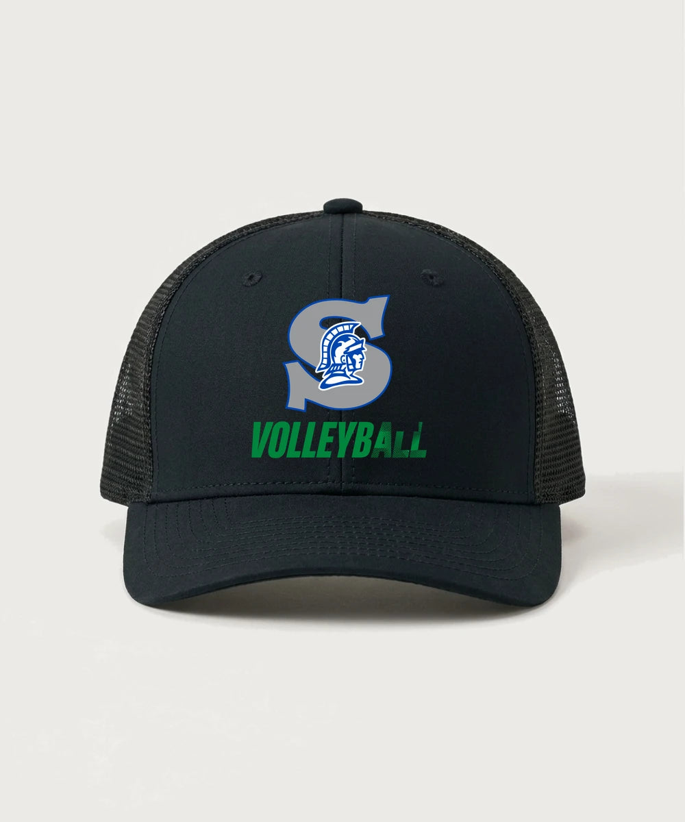 Green Bay Southwest High School Volleyball (Girls) - Black/ Black Sport-Tek Club Trucker Cap STC46