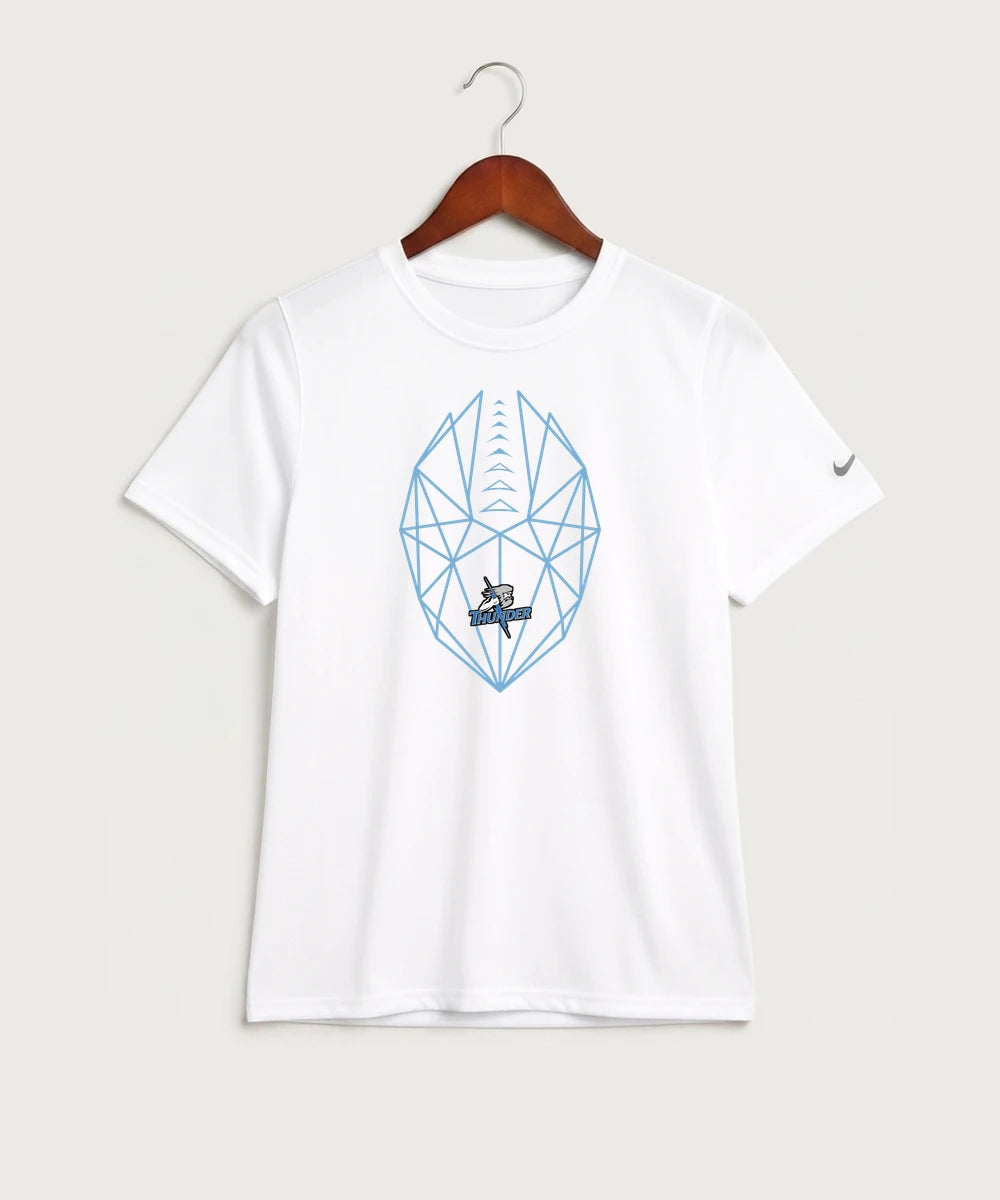 Long Prairie Grey Eagle High School Football (Boys) - White Nike Youth Swoosh Sleeve rLegend Tee NKDX8787