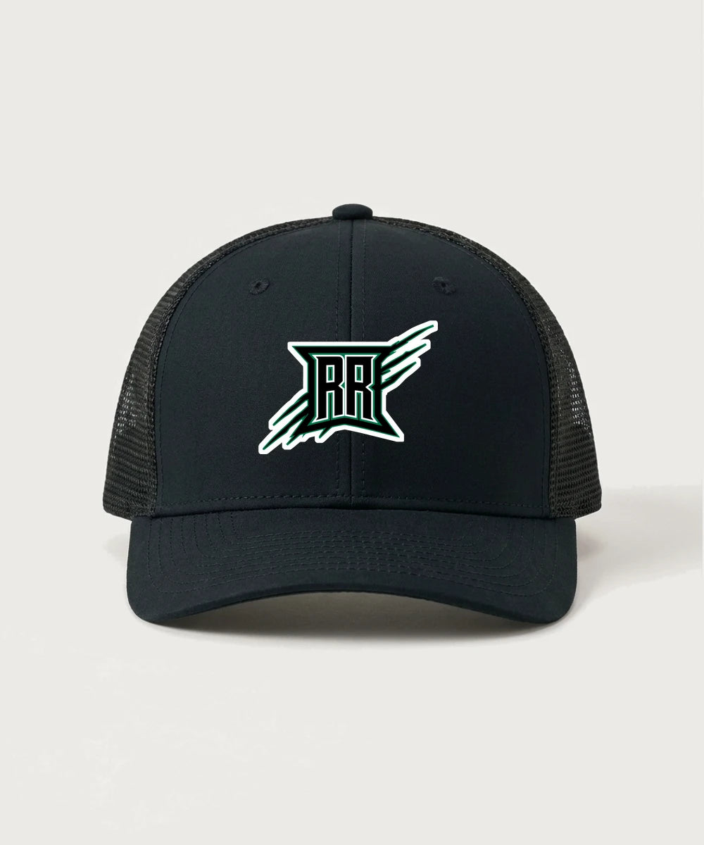 Rock Ridge High School Football (Boys) - Black/ Black Sport-Tek Club Trucker Cap STC46