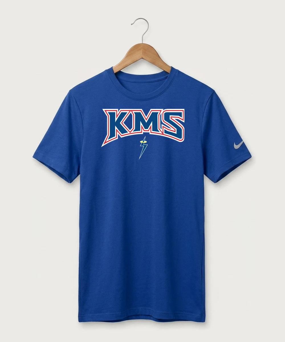 Kerkhoven-Murdock-Sunburg High School Football (Boys) - Game Royal Nike Swoosh Sleeve rLegend Tee NKDX8730