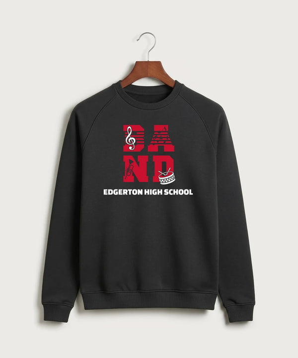 Edgerton High School Band Team Store - Black Crewneck