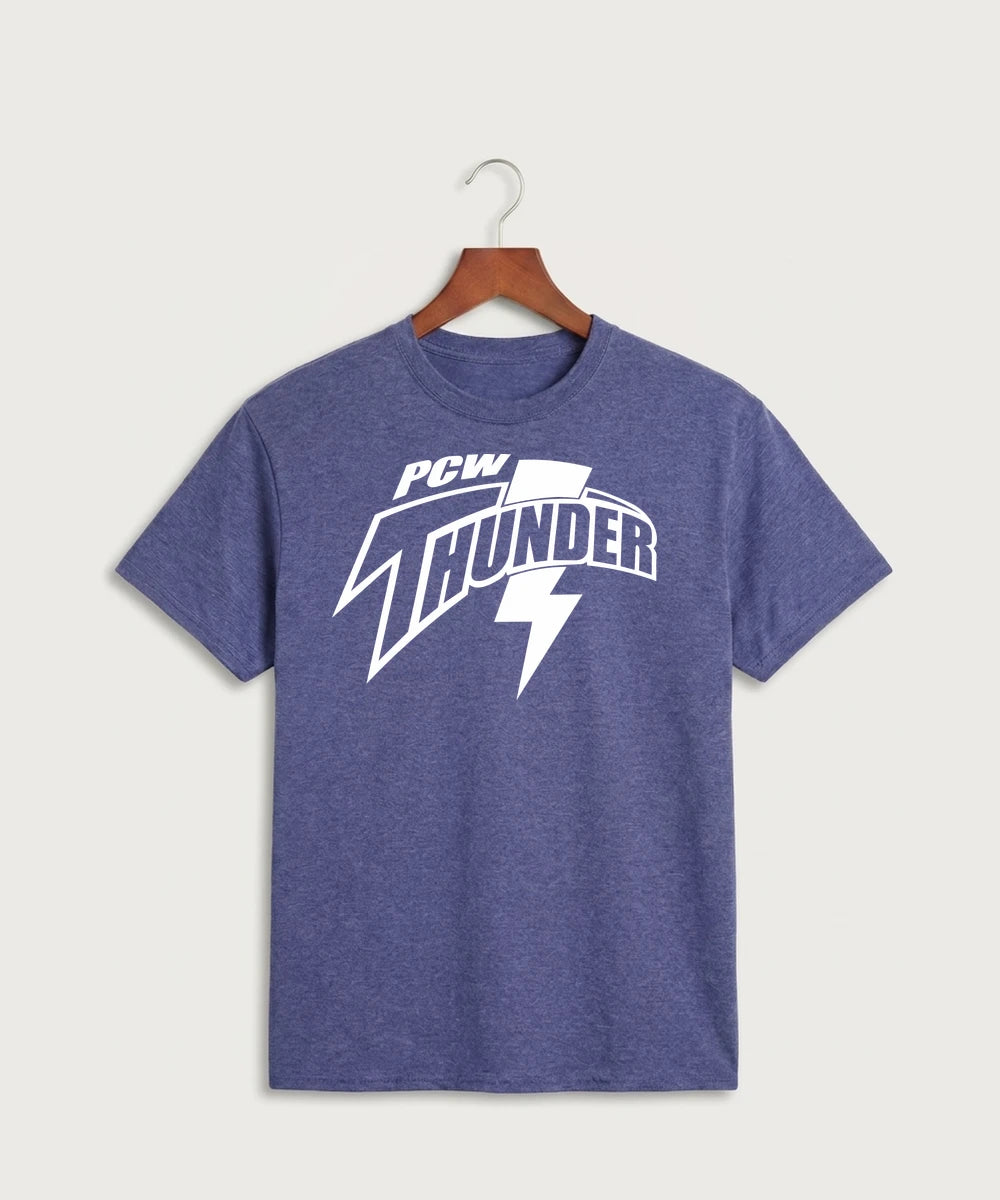 Polk County West Football (Boys) - Heather Purple Port & Co Core Cotton Tee. PC54