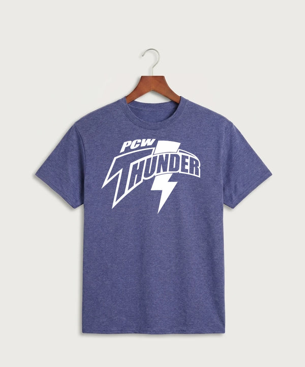 Polk County West Football (Boys) - Heather Purple Port & Co Core Cotton Tee. PC54