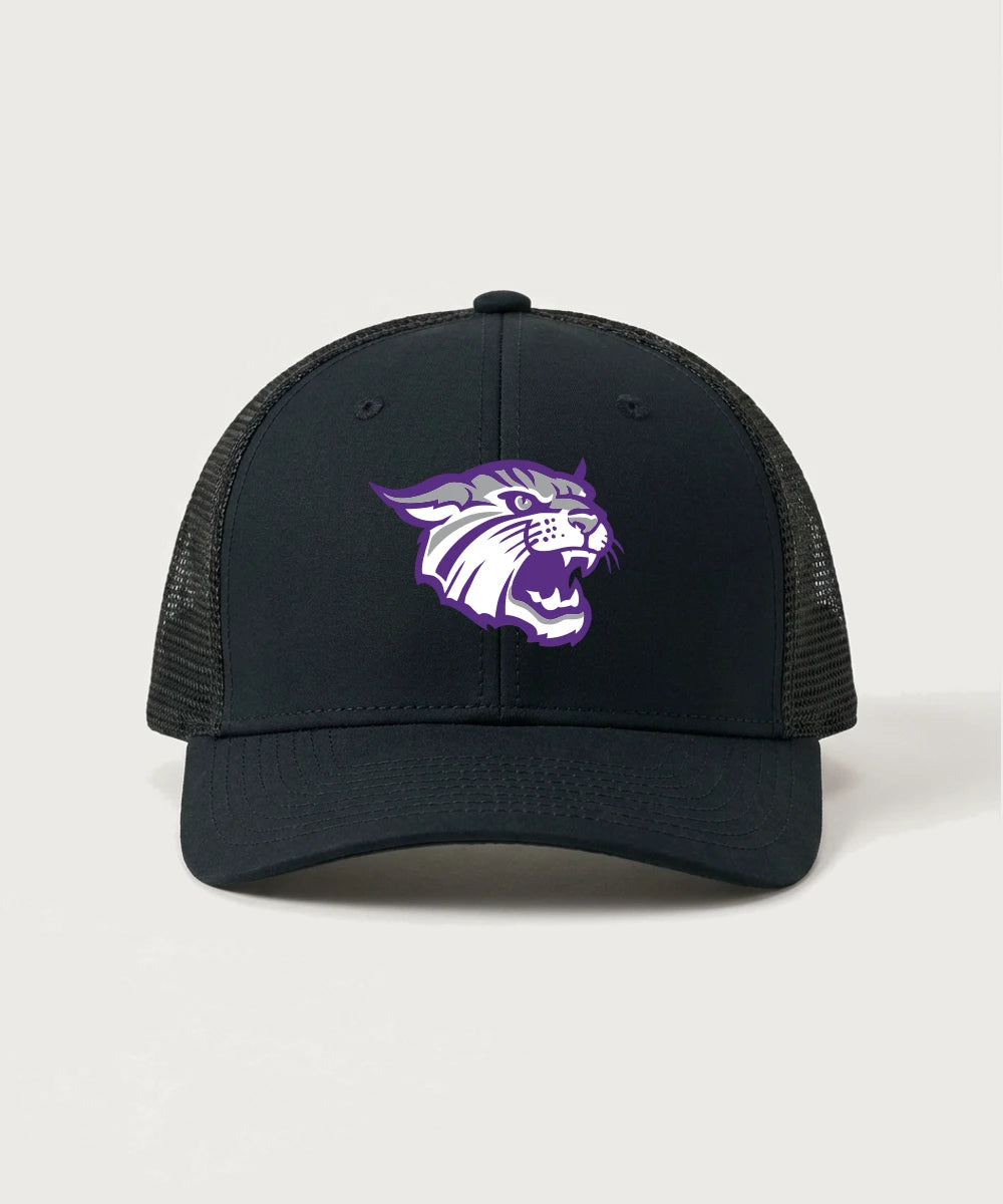 Goodhue High School Volleyball (Girls) - Black/ Black Sport-Tek Club Trucker Cap STC46