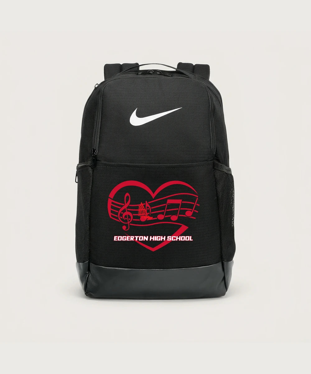 Edgerton High School Band Team Store - Black Nike Brasilia Medium Backpack NKDH7709