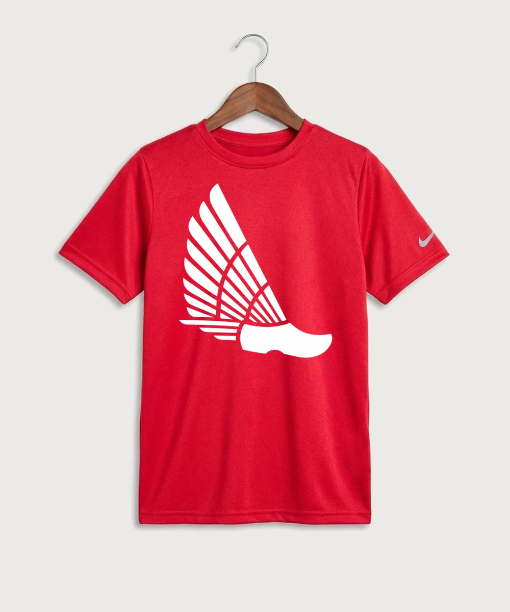 Edgerton High School Band Team Store - University Red Nike Youth Swoosh Sleeve rLegend Tee NKDX8787