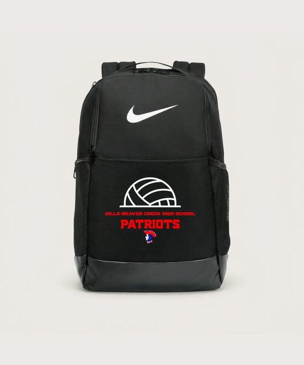 Hills-Beaver Creek High School Volleyball (Girls) - Black Nike Brasilia Medium Backpack NKDH7709