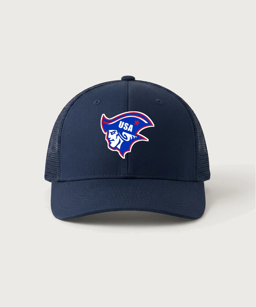 Upsala High School Football (Boys) - True Navy/ True Navy Sport-Tek Club Trucker Cap STC46