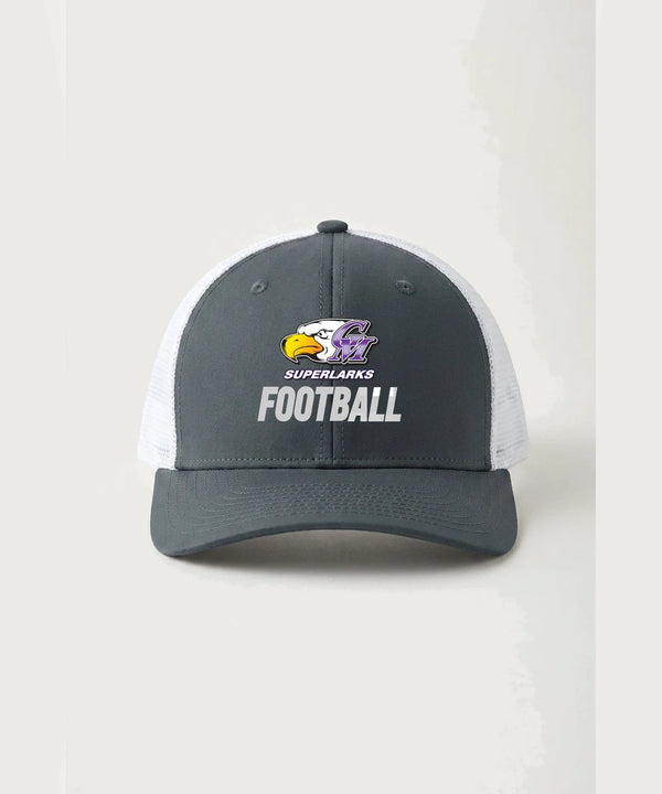Grand Meadow Football - Iron Grey/ White Sport-Tek Club Trucker Cap STC46