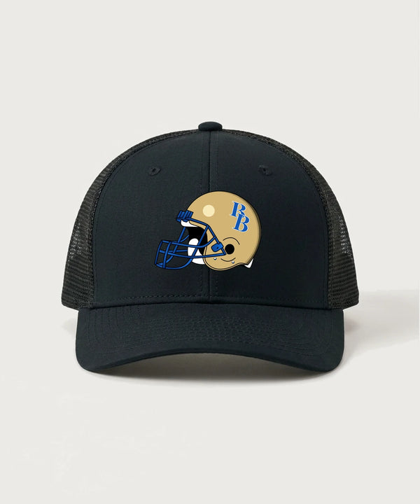 Braham Area High School Football (Boys) - Black/ Black Sport-Tek Club Trucker Cap STC46