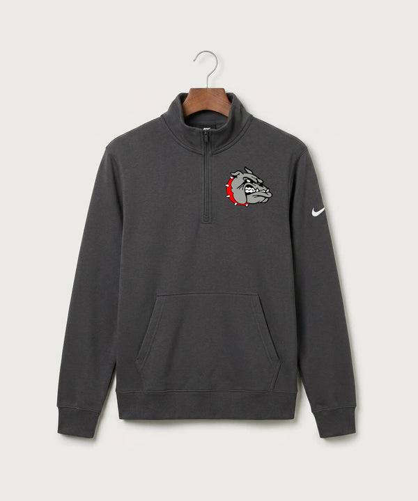Otter Tail Central Football (Boys) - Anthracite Nike Club Fleece Sleeve Swoosh 1/2-Zip NKDX6718