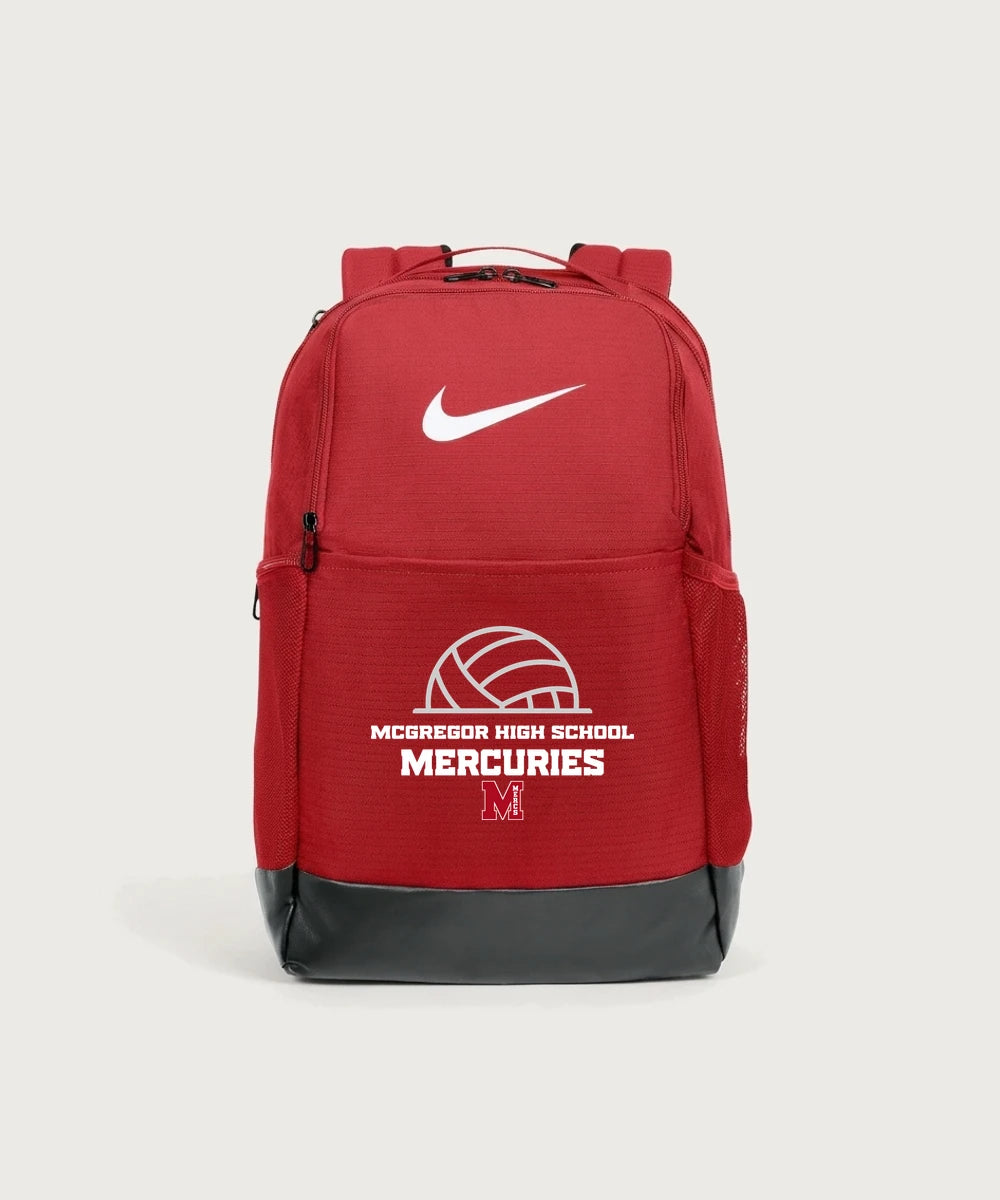 Mcgregor High School Volleyball (Girls) - University Red Nike Brasilia Medium Backpack NKDH7709
