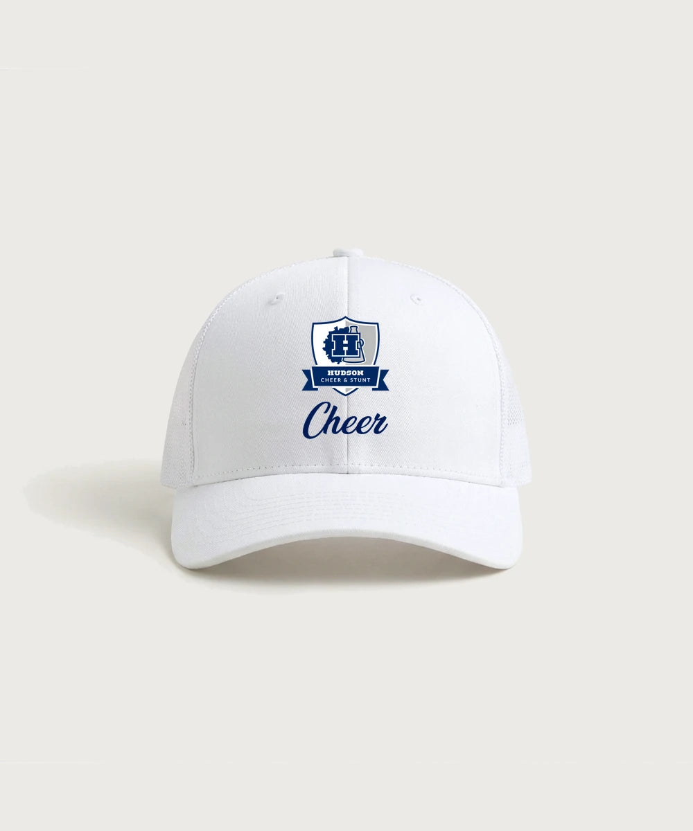 Hudson Cheer & Stunt - White/ White Sport-Tek Club Trucker Cap STC46