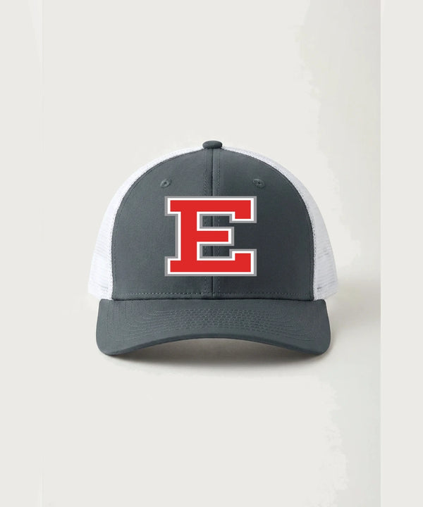 Duluth East High School Football (Boys) - Iron Grey/ White Sport-Tek Club Trucker Cap STC46