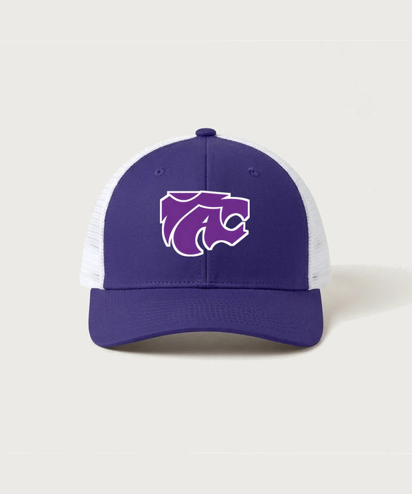 Axtell High School Basketball (Girls) Team Store - Purple/ White Sport-Tek Club Trucker Cap STC46