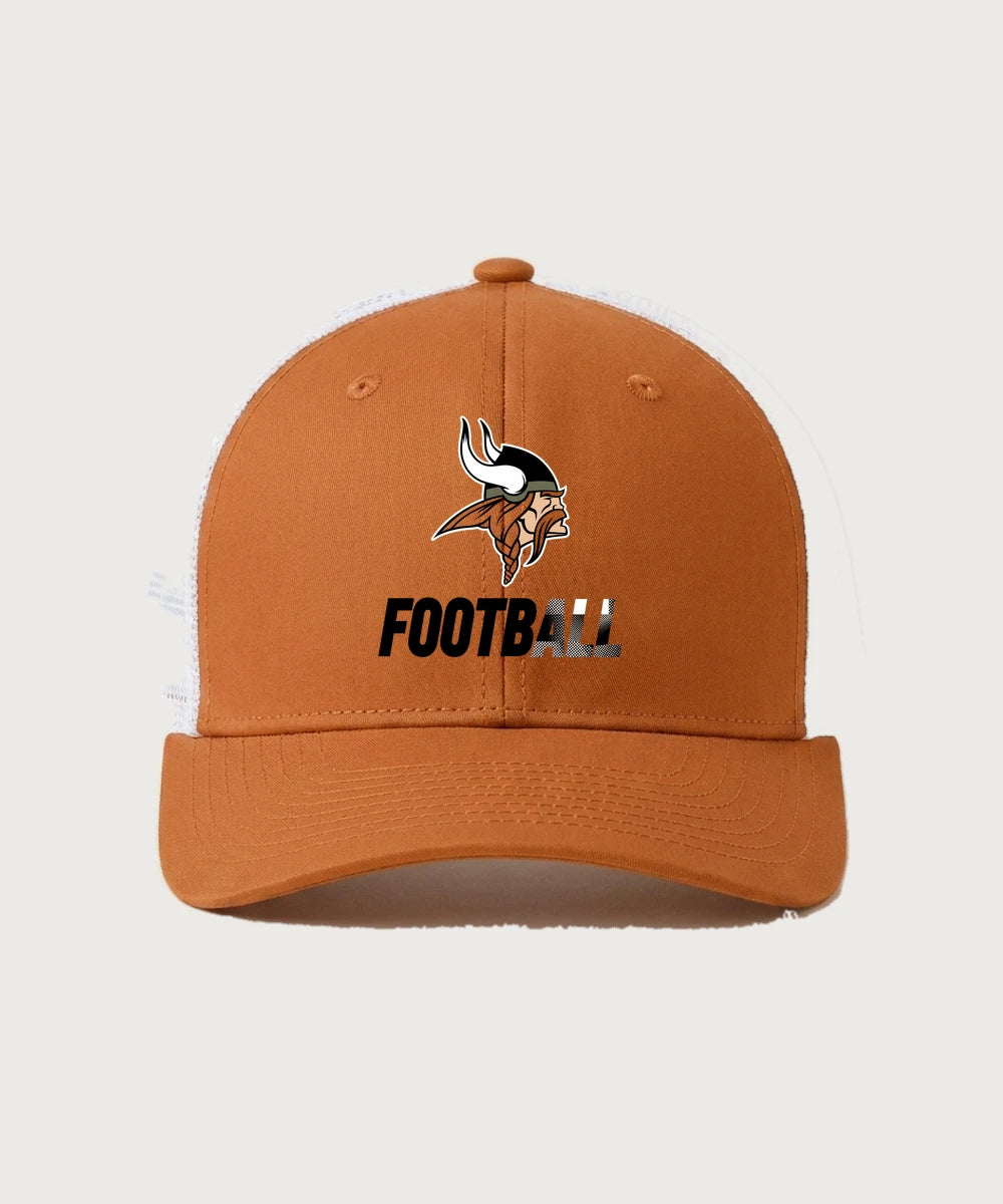 Littlefork Big Falls High School Football (Boys) - Texas Orange/ White Sport-Tek Club Trucker Cap STC46